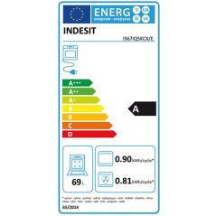 CUISINIERE INDUCTION 60cm INDESIT FOUR 69L 4 foyers IS67V5PCWE