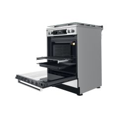 CUISINIERE 4 FOYERS GAZ 60cm WHIRLPOOL CHALEUR PULSEE 83L WS68G8CCXTE1