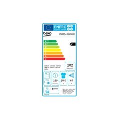 SECHE LINGE POME A CHALEUR 10 Kg BEKO 64 dB DH10412CX0S 