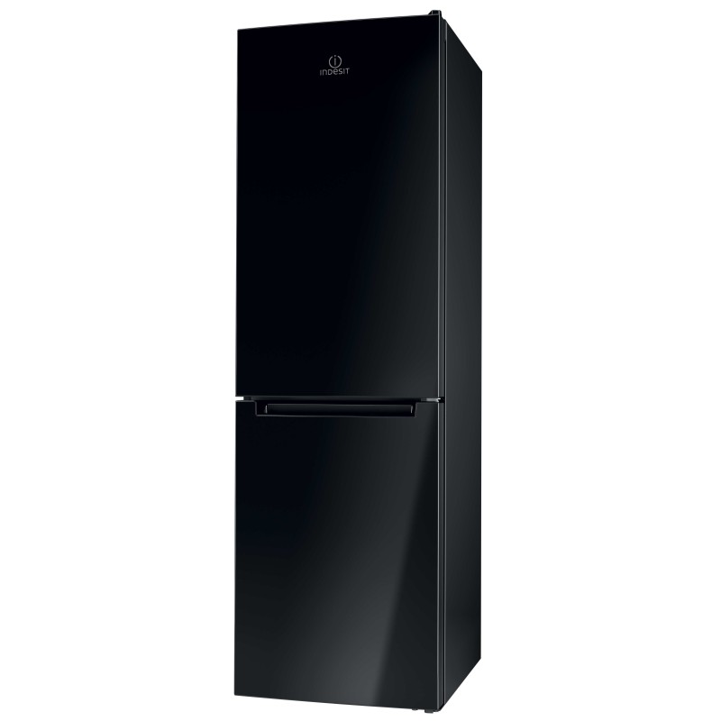 RÉFRIGÉRATEUR COMBINÉ INDESIT CLASSE F 339 LITRES 39 DECIBELS STATIQUE LOWFROST NOIR LI8S2EK